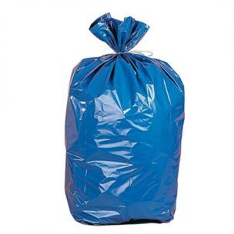Bolsa de basura con autocierre azul 30 lt Super Paco 30 unidades
