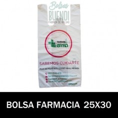 BOLSAS DE FARMACIA PERSONALIZADA CAMISETA (25x30)