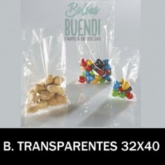 BOLSAS DE PLASTICO TRANSPARENTES 32X40