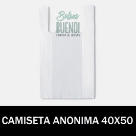 BOLSAS DE PLASTICO CAMISETA ANONIMA 40X50 G.200