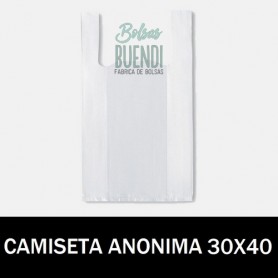 BOLSAS CAMISETA ANONIMA 30X40 G.200 +70%