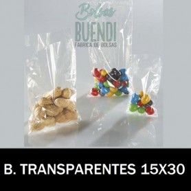 BOLSAS DE PLASTICO TRANSPARENTES 15X30