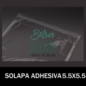 BOLSAS DE PLASTICO CON SOLAPA ADHESIVA 3X17
