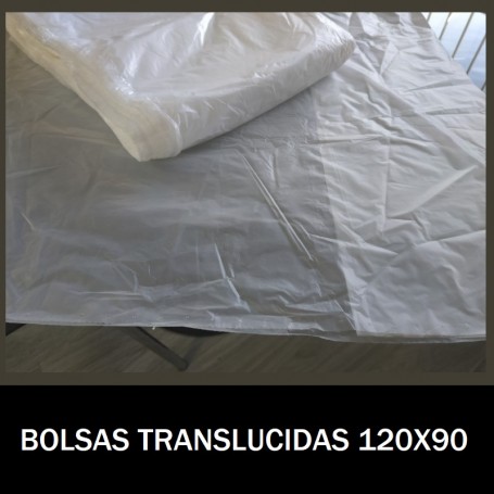BOLSAS DE PLASTICO TRANSLUCIDAS 120X90 G.80