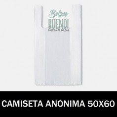 BOLSAS DE PLASTICO CAMISETA ANONIMAS 50X60 G.200