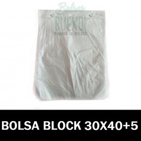 BOLSAS BAJA PRESION TRANSPARENTES BLOCK 30X40+5