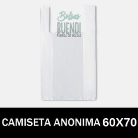 BOLSAS DE PLASTICO CAMISETA ANONIMAS 60X70 G.90