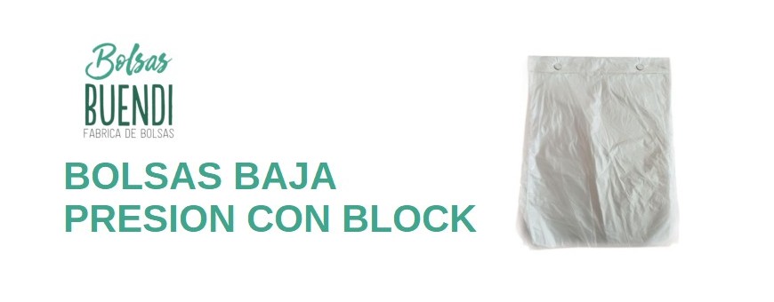 BOLSAS TRANSPARENTES CON BLOCK
